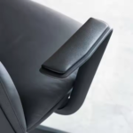 A212-Black Executive Office Chair – High-Density Foam, Leather Upholstery & Chrome Base - Image 8