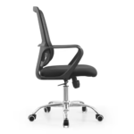 Sleek, Comfortable, and Built for Productivity,1939L Black Office Chair with Ergonomic Design and Adjustable Features - Image 3