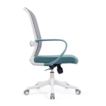 Office Chair-2328B – Ergonomic Mid-Back Mesh Chair with Lumbar Support & Swivel Base | Teal Finish - Image 9