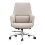 B203 Office Chair – High Back PU Leather Executive Chair with Chrome Metal Base & Ergonomic Swivel Design - Image 2