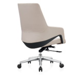 B203 Office Chair – High Back PU Leather Executive Chair with Chrome Metal Base & Ergonomic Swivel Design - Image 3
