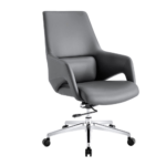B203 Office Chair – High Back PU Leather Executive Chair with Chrome Metal Base & Ergonomic Swivel Design - Image 5