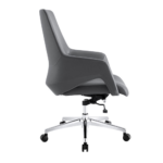 B203 Office Chair – High Back PU Leather Executive Chair with Chrome Metal Base & Ergonomic Swivel Design - Image 6