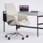 B203 Office Chair – High Back PU Leather Executive Chair with Chrome Metal Base & Ergonomic Swivel Design - Image 8