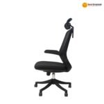 🪑 313A Black – Mesh Office Chair | PP Frame, Foam Seat & Iron Support - Image 3