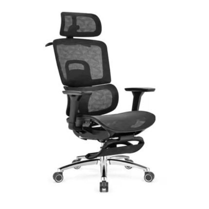 Ergonomic Office Chair 801H – Mesh Back with 3D Armrests, Tilt Lock & Square Taper Base – Black & Gray