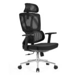 Office Chair A121ST–Grey Adjustable Ergonomic Mesh Chair with Lumbar Support & Modern Design – Black & Gray - Image 8