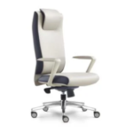 MD2210A-1 White Office Chair – Ergonomic Executive Chair with Lumbar Support & Adjustable Features - Image 2