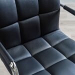 🪑 Luxury Adjustable Bar Stool Chair with Cushioned Armrests – Model: BC-S7 Black Leatherette Bar Stool - Image 5