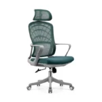 Ergonomic Office Chair with Mesh Back, Foam Seat, and Nylon Base – High Back 2356A Blue Office Chair - Image 6