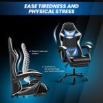 Ergonomic Black & White Gaming Chair – Sleek Design with Adjustable Comfort-GC-1039-2 - Image 7