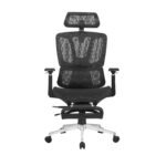 🪑 A121ST-Black Adjustable Ergonomic Office Chair with Mesh Back, Sponge Seat & Iron Frame - Image 8