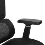 🪑 A121ST-Black Adjustable Ergonomic Office Chair with Mesh Back, Sponge Seat & Iron Frame - Image 9