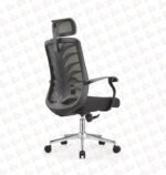 Ergonomic Mesh Office Chair with Foam Seat and Iron Frame 988 Black Office Chair - Image 2