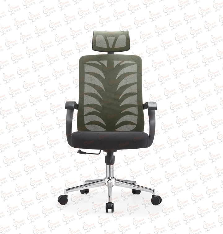 988 FRONT Ergonomic Mesh Office Chair with Foam Seat and Iron Frame 988 Black Office Chair - Image 1