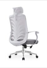 Ergonomic Mesh Office Chair with Foam Seat and Iron Frame 988 Gray Office Chair - Image 5