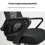 737B Ergonomic Mesh Office Chair – Adjustable Height, Aluminum Base & Padded Seat (Gray | Black | Light Blue) - Image 15