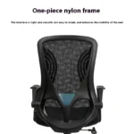 737B Ergonomic Mesh Office Chair – Adjustable Height, Aluminum Base & Padded Seat (Gray | Black | Light Blue) - Image 16