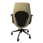 1803 B – Green Mid-Back Executive Leather Boss Manager’s Chair – Heavy-Duty Multifunctional Swivel Office Chair with Lift & Revolving Mechanism - Image 6