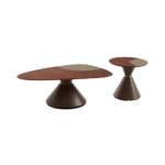 V13 – Modern Luxury Coffee Table Set (Pair) – MDF Saddle Leather with Iron Base & Contemporary Design - Image 4