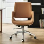 6909 B – Brown Executive Office Chair | Premium Leather, Ergonomic Luxury Design with Explosion-Proof Gas Lift