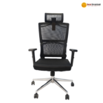 Q7-2C – Modern Minimalist Ergonomic Computer Office Chair | Comfortable Home & Office Seating | Black Edition - Image 2