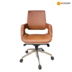 6909 B – Brown Executive Office Chair | Premium Leather, Ergonomic Luxury Design with Explosion-Proof Gas Lift - Image 4