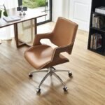 6909 B – Brown Executive Office Chair | Premium Leather, Ergonomic Luxury Design with Explosion-Proof Gas Lift - Image 3