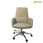 GB83-White – Comfortable Executive PU Leather Office Chair | Swivel Adjustable High-Back Chair for Manager, Boss & CEO - Image 4