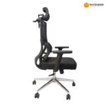 Q7-2C – Modern Minimalist Ergonomic Computer Office Chair | Comfortable Home & Office Seating | Black Edition - Image 3