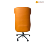 2381 A – Cream Executive Office Chair | Premium Skin-Like Leather, Ergonomic Luxury with 4-Speed Locking Chassis - Image 4