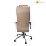 🪑 MD 2210 A – Grey Premium Ergonomic Executive Office Chair | Aluminum Armrest with PU Pad | 4-Position Synchronized Tilt Lock | Moulded Foam Comfort - Image 2