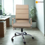 🪑 30A – Modern Executive Office Chair | Premium PU Leather | Chrome Base | Ergonomic Swivel Design