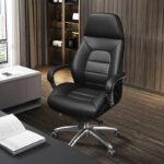 🪑 2305 A – Modern Executive Office Chair | Premium PU Leather | High-Density Foam | Durable Aluminum Base