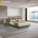 2501# Premium Bed Frame – Leather/PU + Wooden Structure + Foam Comfort