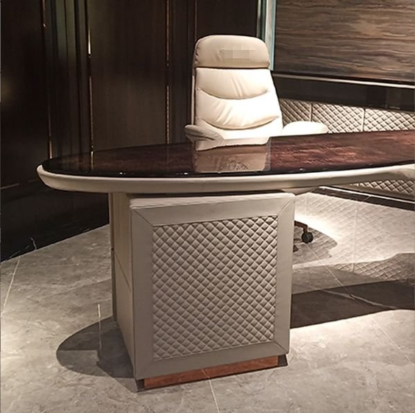 2 Modern Light Luxury Boss Desk Combination Computer Desk High-end Custom Desk for Home Office - Image 1