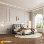 #2322 Premium Bed Frame – Leather + PU + Wooden Structure + Foam Comfort (180×200 cm) - Image 3