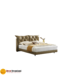 2509# Premium Bed Frame – Leather/PU + Solid Wooden Structure - Image 3