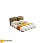 2507# Premium Bed Frame – Leather/PU + Solid Wooden Structure - Image 3