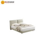2506# Premium Bed Frame – Leather/PU + Solid Wooden Structure - Image 3