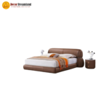 2323# Premium Bed Frame – Leather/PU + Solid Wooden Structure - Image 3