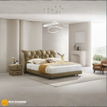 2509# Premium Bed Frame – Leather/PU + Solid Wooden Structure