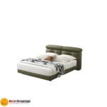 2508# Premium Bed Frame – Leather/PU + Solid Wooden Structure - Image 2