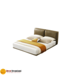 2507# Premium Bed Frame – Leather/PU + Solid Wooden Structure - Image 2