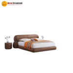 2323# Premium Bed Frame – Leather/PU + Solid Wooden Structure - Image 2