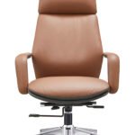 A-822 Office Chair – PU Leather with Metal Legs