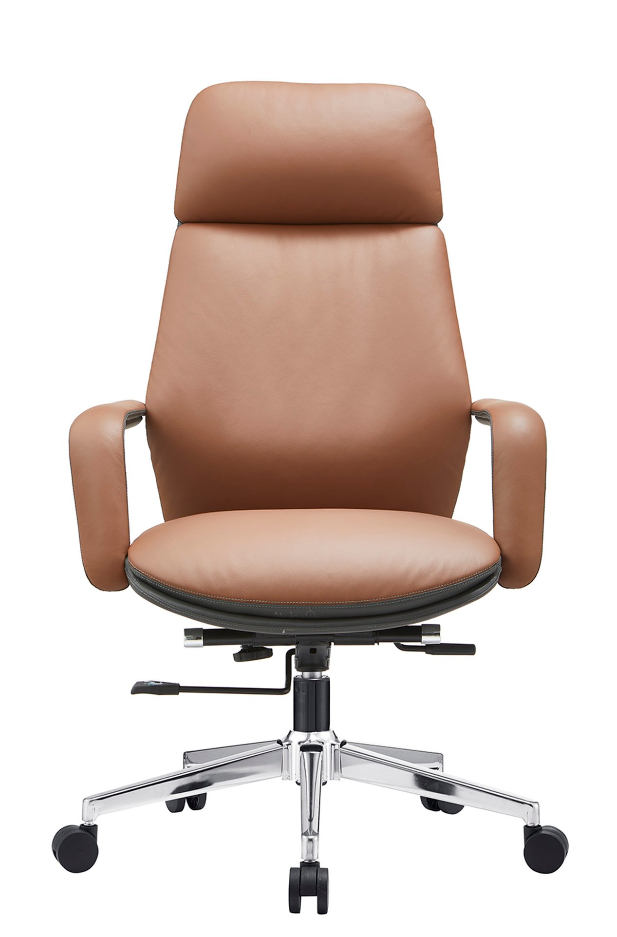 A822++ (5) A-822 Office Chair – PU Leather with Metal Legs - Image 1