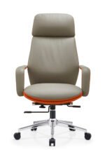 A1-822 Office Chair – PU Leather with Metal Legs | Modern Professional Seating