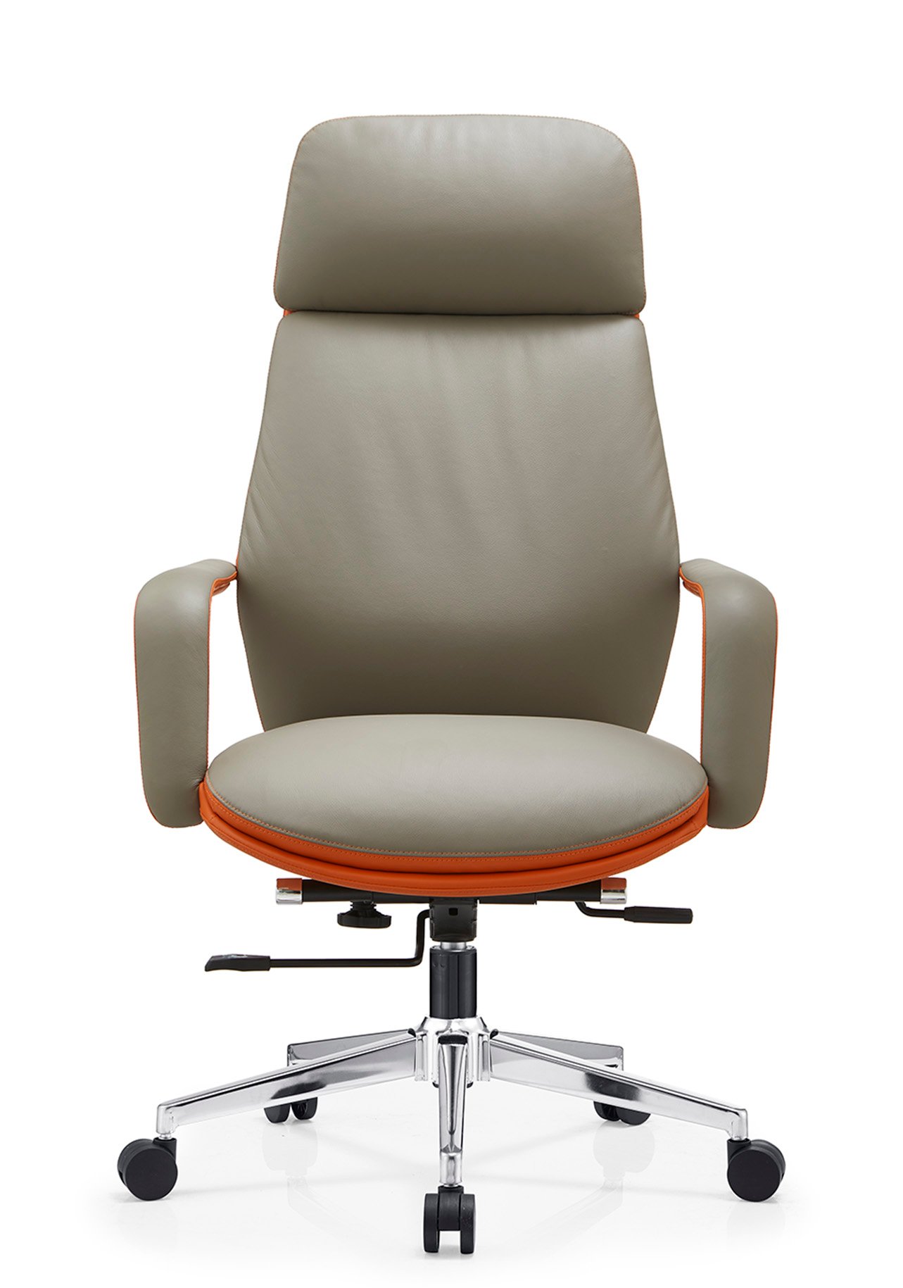 A822-++-¦¦¦«-O¦+ (5) A1-822 Office Chair – PU Leather with Metal Legs | Modern Professional Seating - Image 1
