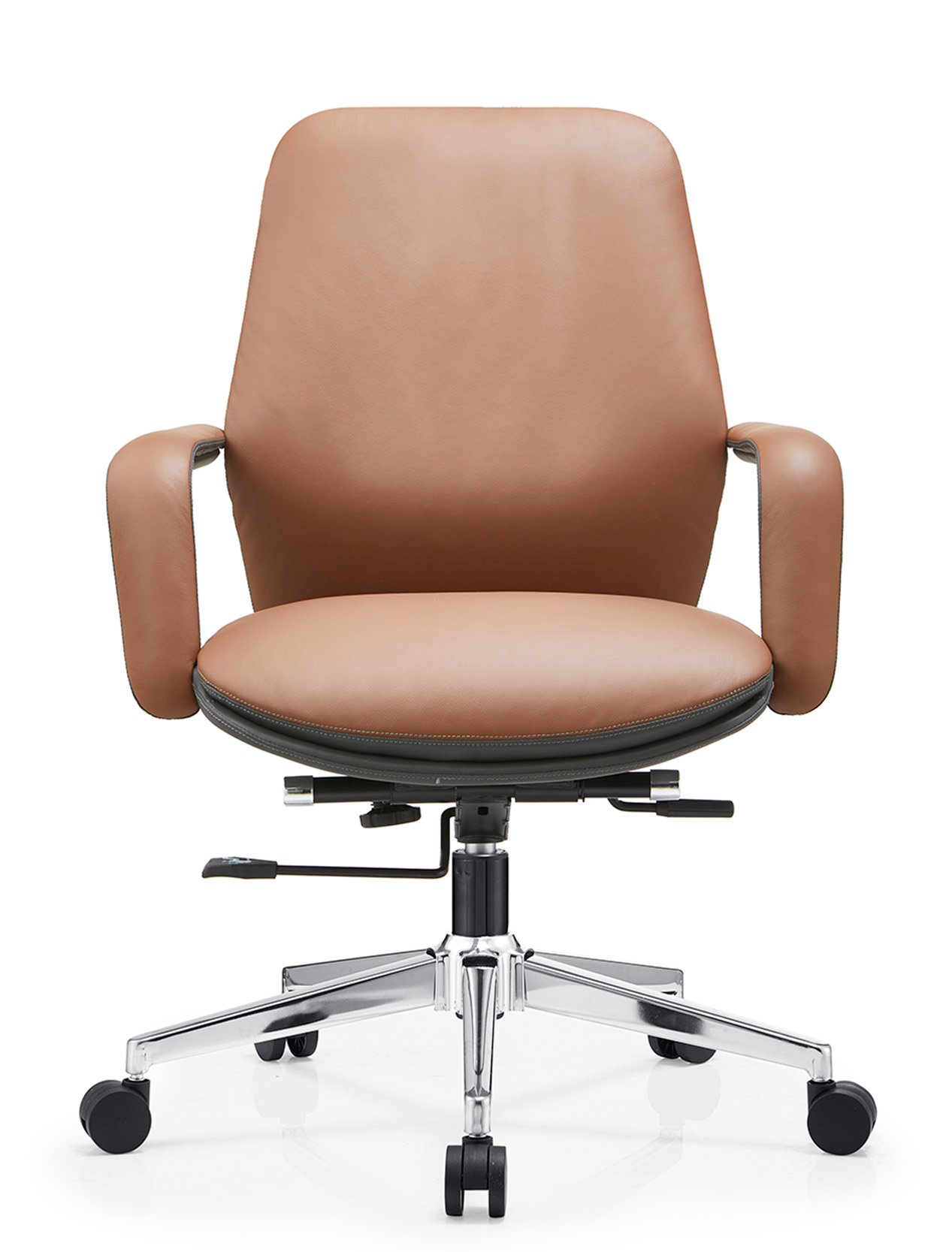 B822++ B-822 Office Chair – PU Leather with Metal Legs | Modern Premium Seating - Image 1